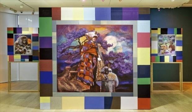 한국의 전통 보자기를 활용한 제이디 차의 작품. /타데우스로팍 제공