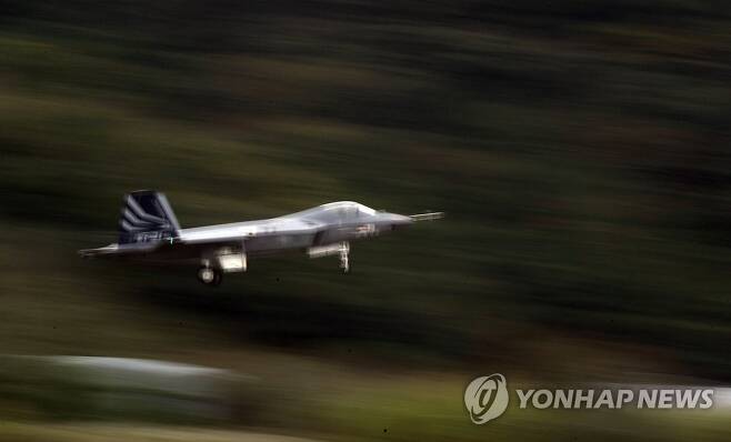 국산 초음속 전투기 KF-21 비행  [연합뉴스 자료사진]  2022.9.28 image@yna.co.kr