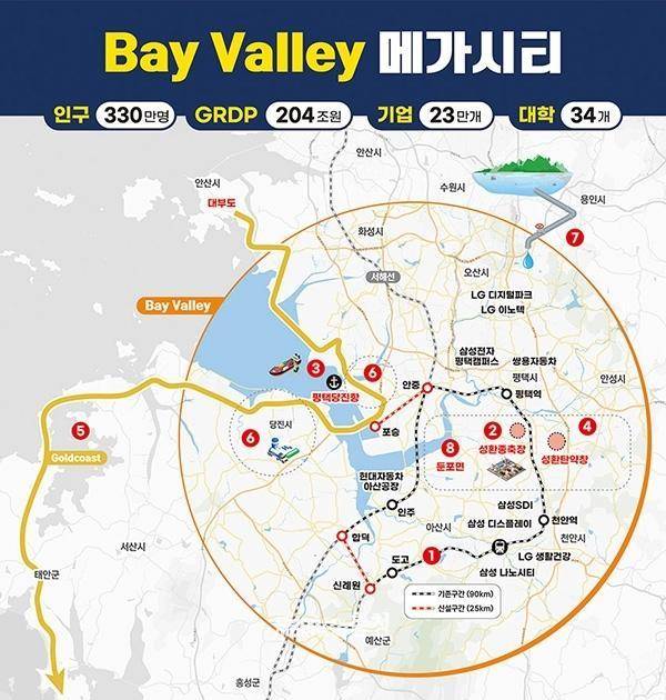 베이밸리 메가시티 계획도. 충남도 제공