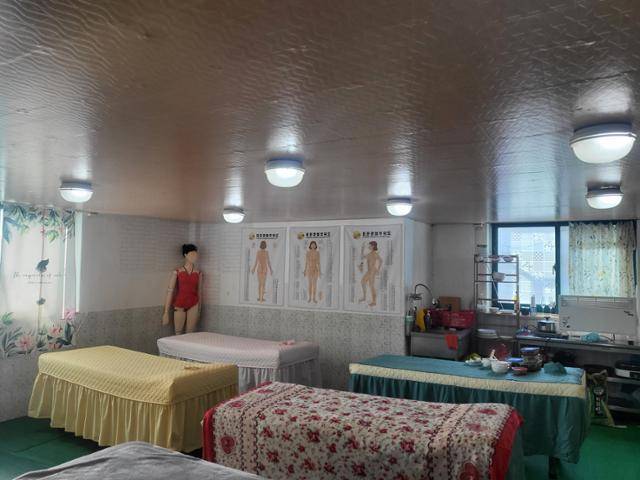 12일 오후 서울 영등포 중앙목욕관리원의 실습실. 세신 베드, 마네킹 등이 비치됐다. 오세운 기자