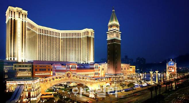 샌즈그룹이 마카오 코타이 스트립에 2007년 건립한 복합리조트 더 베네치안 마카오. (사진=라비스베이거스 샌즈)