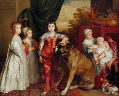 반 다이크가 1637년 그린 '찰스 1세의 다섯 아이들'.