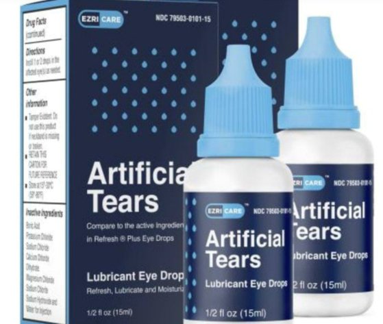미국 질병통제예방센터(CDC)가 추후 추가 지시가 나오기 전까지 사용 중단을 권고한 인공눈물 제품 '에즈리케어'(EzriCare). 홈페이지 캡처