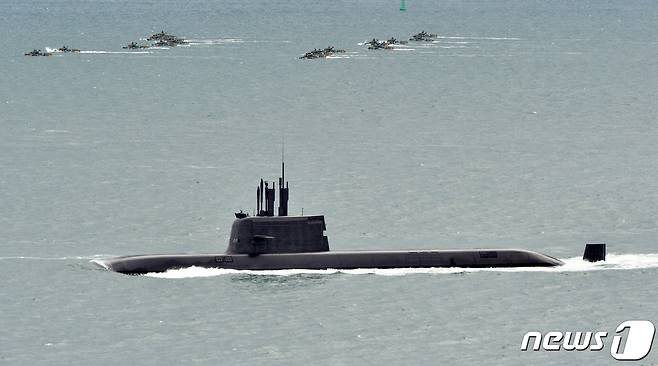 해군이 운용하는 3000톤급 중형 잠수함 '도산안창호함'.2021.10.1/뉴스1 ⓒ News1 최창호 기자