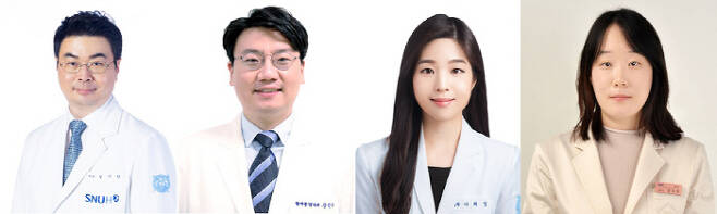 왼쪽부터 김지원 교수, 강민수 교수, 나희영 교수, 안수민 교수