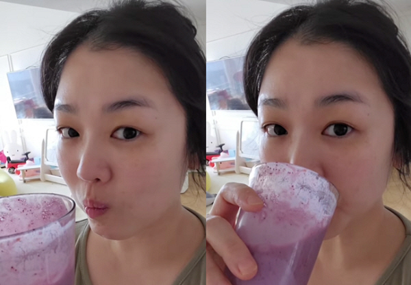 트로트 가수 정미애가 다이어트를 위해 매일 블루베리 주스를 마시고 있다고 밝혔다./사진=정미애 인스타그램
