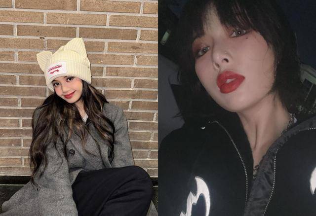 눈가에 위치한 점은 눈을 중심으로 시선을 집중시키는 역할을 한다. 리사 현아 SNS