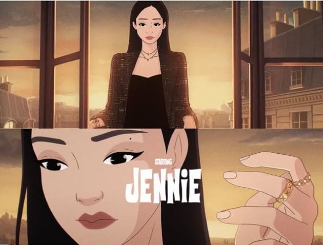 샤넬이 앰배서더인 블랙핑크 제니의 애니메이션 캐릭터를 공개했다. /사진=샤넬 공식 홈페이지