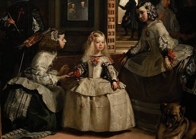 디에고 벨라스케스, 시녀들(일부 확대)