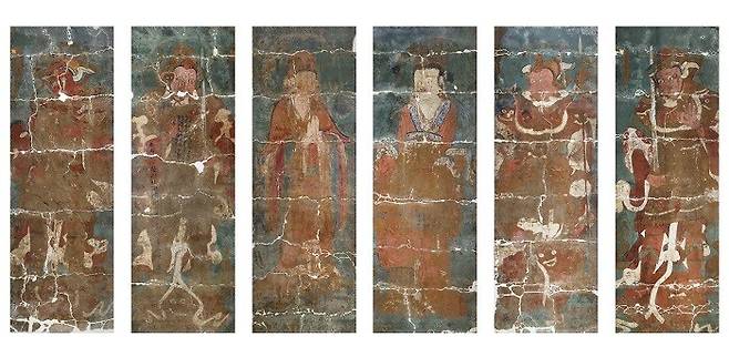 국보 제46호 부석사 조사당 벽화 6면. 사진 국가문화유산포털