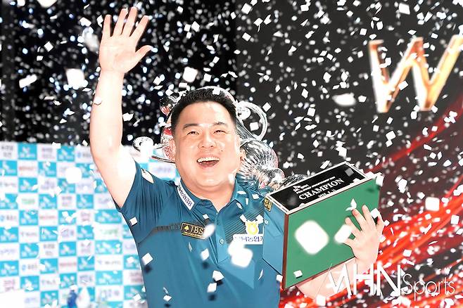 PBA 월드챔피언십 2023에서 우승한 NH농협카드 조재호ⓒMHN스포츠 박태성 기자