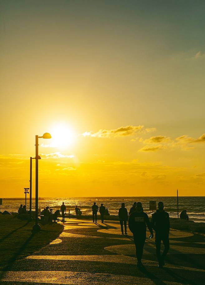 찰스 클로어 공원에서 본 일몰