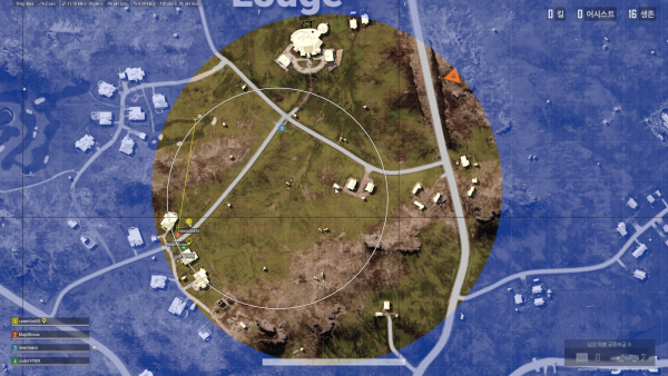 안전 구역이 굉장히 좁다