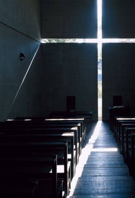 안도 다다오의 대표작 중 하나인 오사카 '빛의 교회'. /안도 다다오 공식 홈페이지 캡쳐