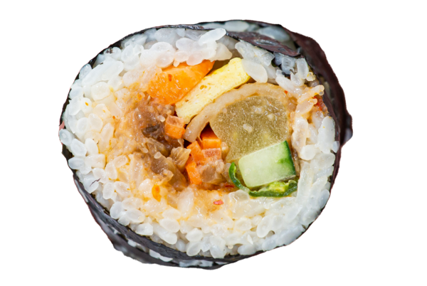 명란마요 김밥. 짭쪼름한 맛이 강하다.