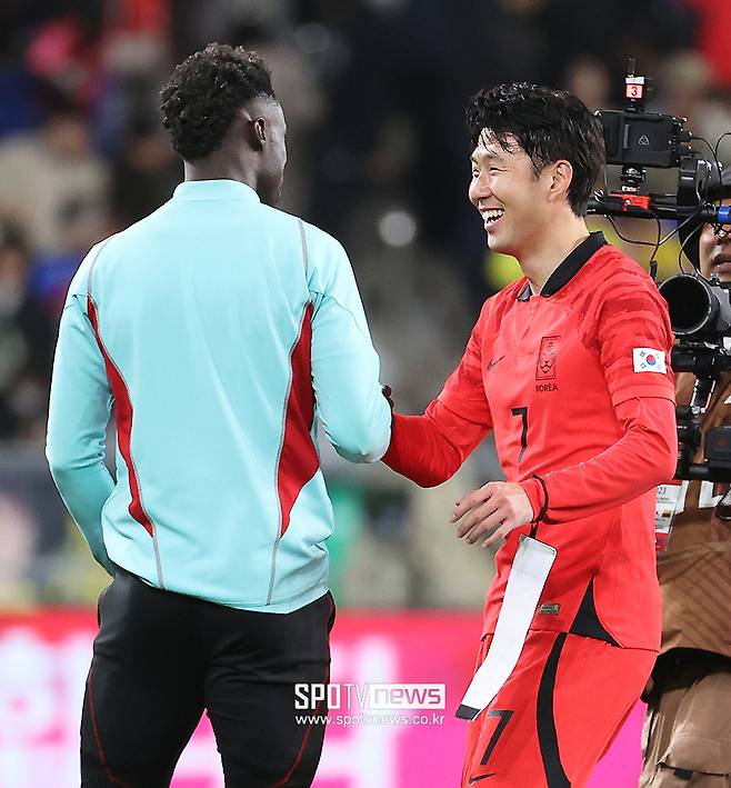 ▲ 다빈손 산체스 손흥민 ⓒ곽혜미 기자