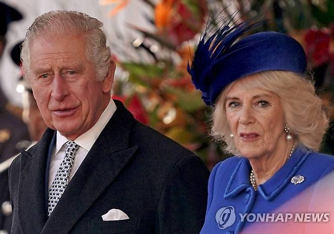 찰스 3세 영국 국왕과 아내 커밀라 왕비  [AFP=연합뉴스 자료사진. 재판매 및 DB 금지]