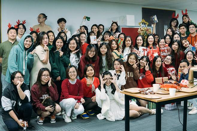 콴다 베트남 지사의 크리스마스 파티 모습. /매스프레소 제공