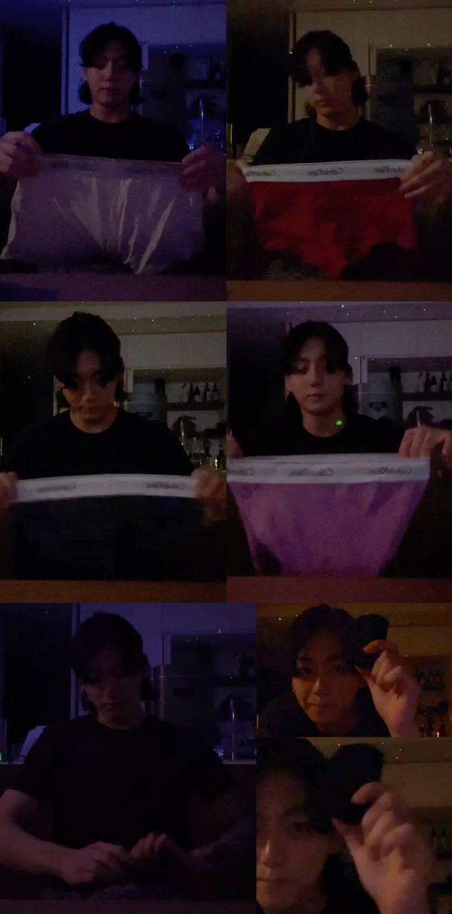 방탄소년단 정국, 팬티 개는 라이브..전세계 '홀딱♥'