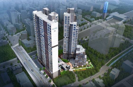 대우해양조선건설이 2021년 분양한 '부산 기장역 엘크루 더퍼스트' 조감도/사진=뉴시스