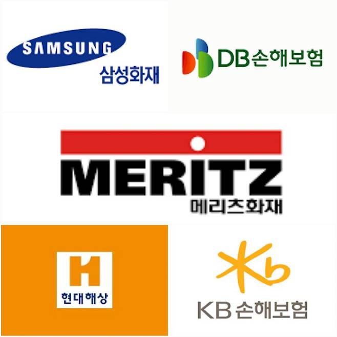 5대 손해보험사 로고. /각사