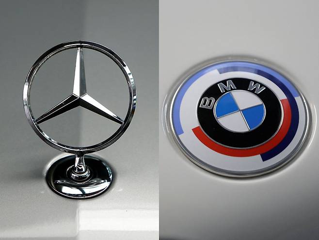 벤츠와 BMW 엠블럼. /로이터 연합뉴스