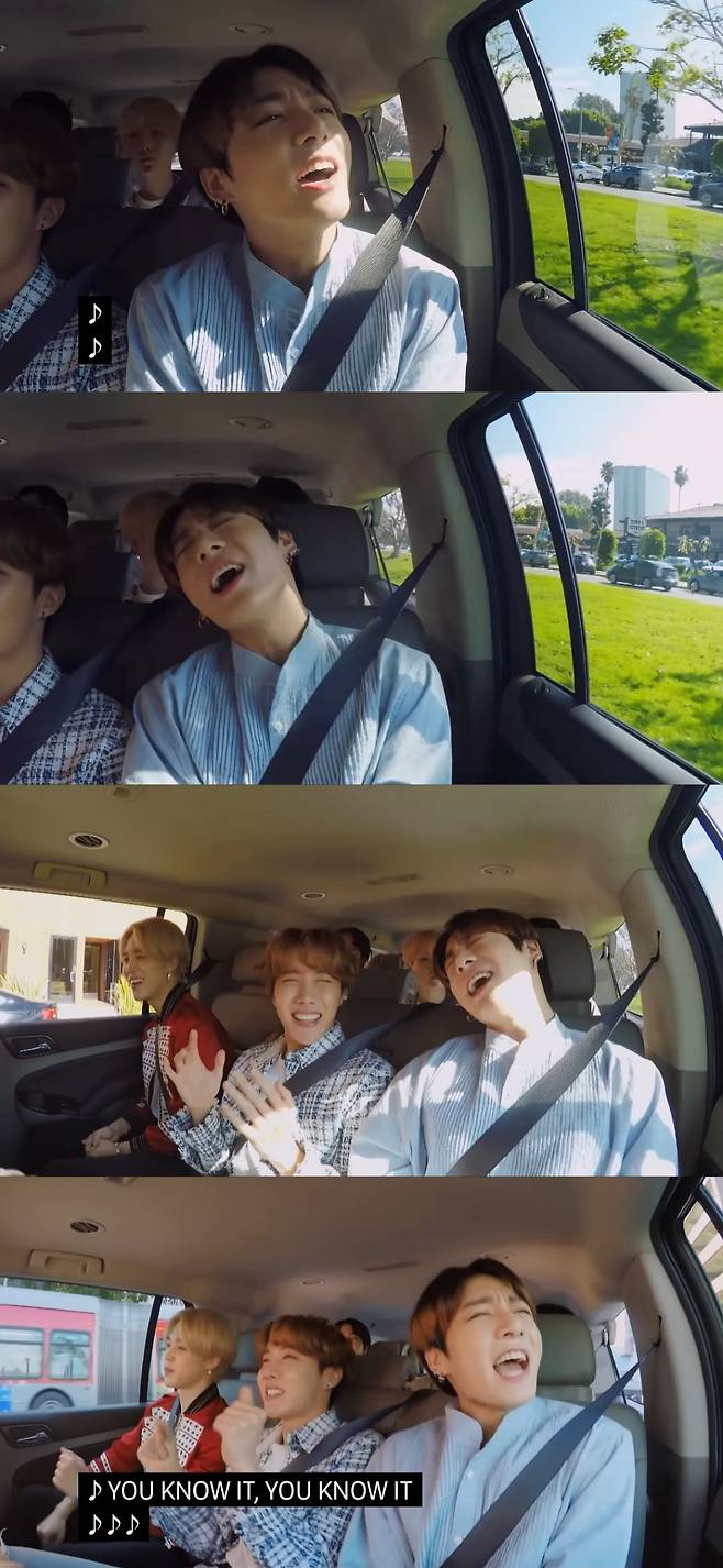 "흠 잡을 데 없는 가성" 방탄소년단 정국 '카풀 가라오케' 완벽 초고음 가창력 재조명