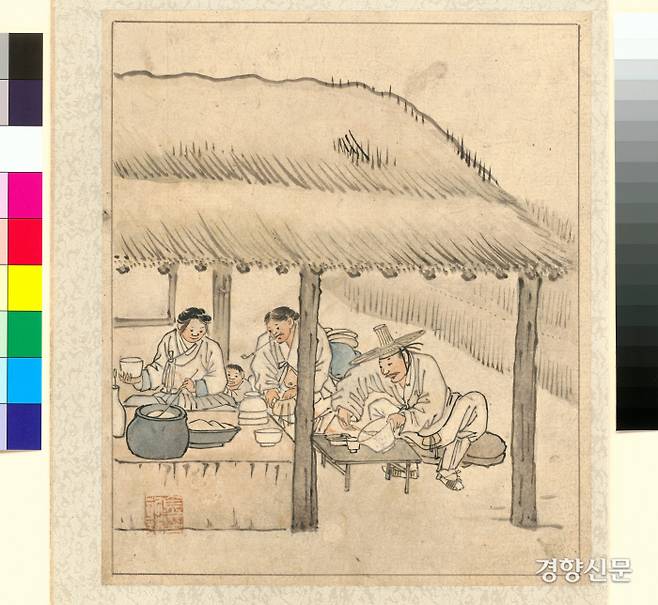 단원 김홍도의 ‘주막집’. 조선시대 임금들은 술의 폐해를 알고 금주령을 내리기도 했지만 술을 근절하지는 못했다.|국립중앙박물관 소장