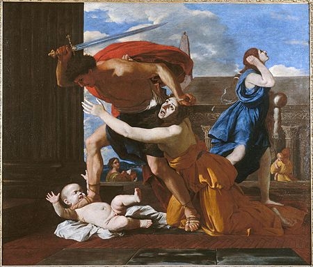 니콜라 푸생의 ‘무고한 이들의 학살’(Le Massacre des Innocents) .1628년 작품.