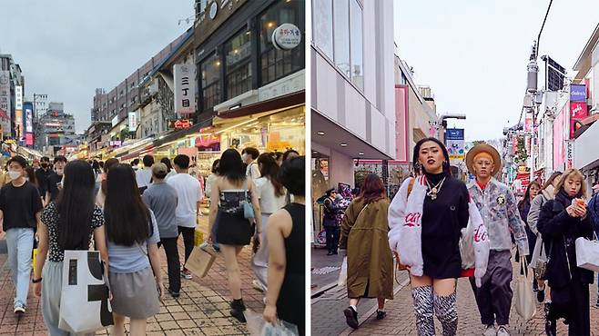사진출처= (왼쪽) 홍대신문, (오른쪽) una vida de viaje