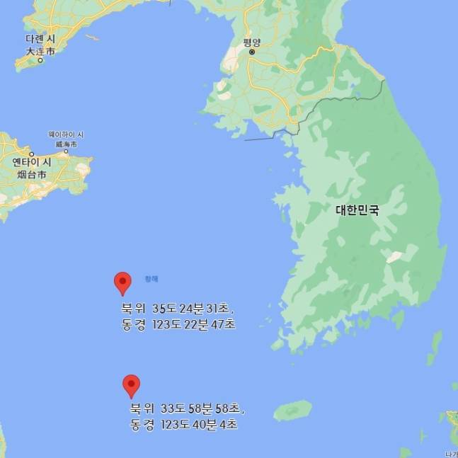일본 해상보안청의 'NAVAREA XI' 구역 항행 경보상에서 북한이 31일부터 다음달 10일 사이 발사를 예고한 위성 발사(SATELLITE ROCKET LAUNCHING) 내용과 함께 관련 좌표들이 기재됐다. 지도상의 좌표는 위로부터 각각 태안반도와 210여km, 제주도와 240여 km에 해당하며 윗쪽 좌표 근방이 만리경-1호 탑재 로켓 잔해가 떨어진 곳으로 알려졌다.