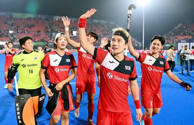 지난 1월, 2023 하키 월드컵에서 8강에 오른 한국 남자 필드하키 대표팀, 서울시하키협회