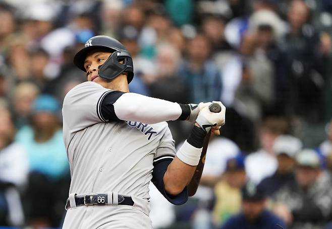 애런 저지가 지난해 자신이 세운 AL 한시즌 최다인 62홈런을 깰 수 있다는 전망이 나왔다. AP연합연합