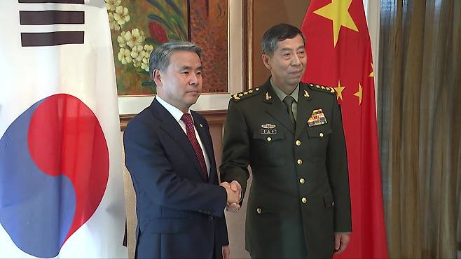 지난 3일 이종섭 국방부 장관과 중국 리샹푸 국방부장이 양자회담을 가졌다.