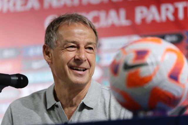 위르겐 클린스만 감독이 5일 서울 종로구 축구회관에서 오는 6월 A매치 소집명단을 발표했다. 대한축구협회