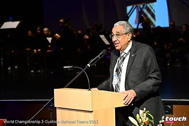 파룩 바르키 세계캐롬연맹(UBM) 회장. 출처 | UMB SNS캡처