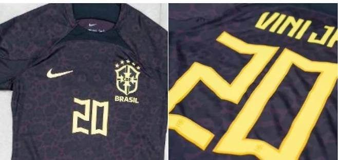 기니와 평가전에서 브라질 축구대표팀이 인종차별 반대 의미로 착용하는 검은 유니폼. 출처 | 사커 게이터 캡처