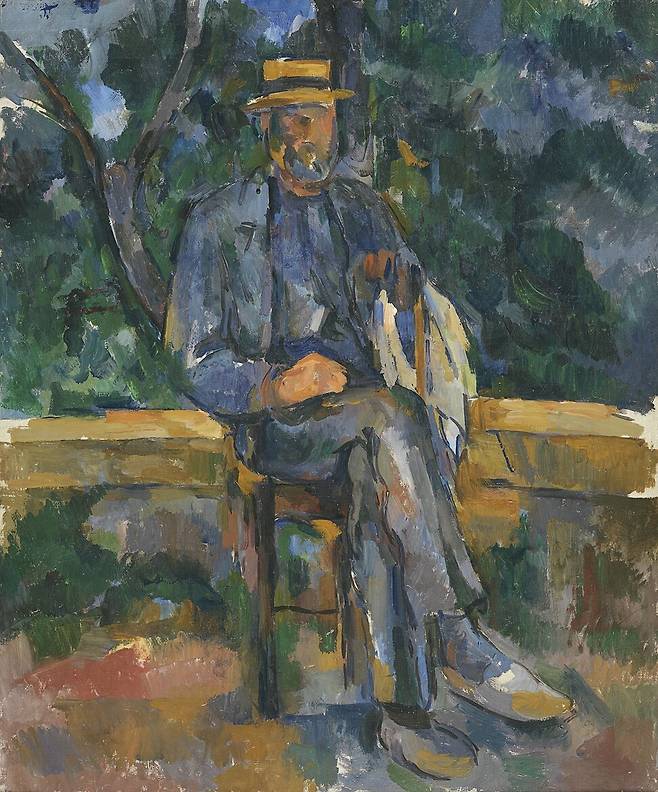 폴 세잔의 <앉아 있는 남자>, 1905~1906, Oil on canvas. 64.8×54.6㎝, 서구 모더니즘은 새로운 화상이 새로운 작가와 사조를 발굴하면서 시장과 함께 발전했다. 티센 보르네미사 미술관 누리집