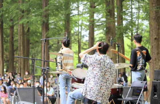 A band performs at a music festival on Nami Island. [SCREEN CAPTURE]
