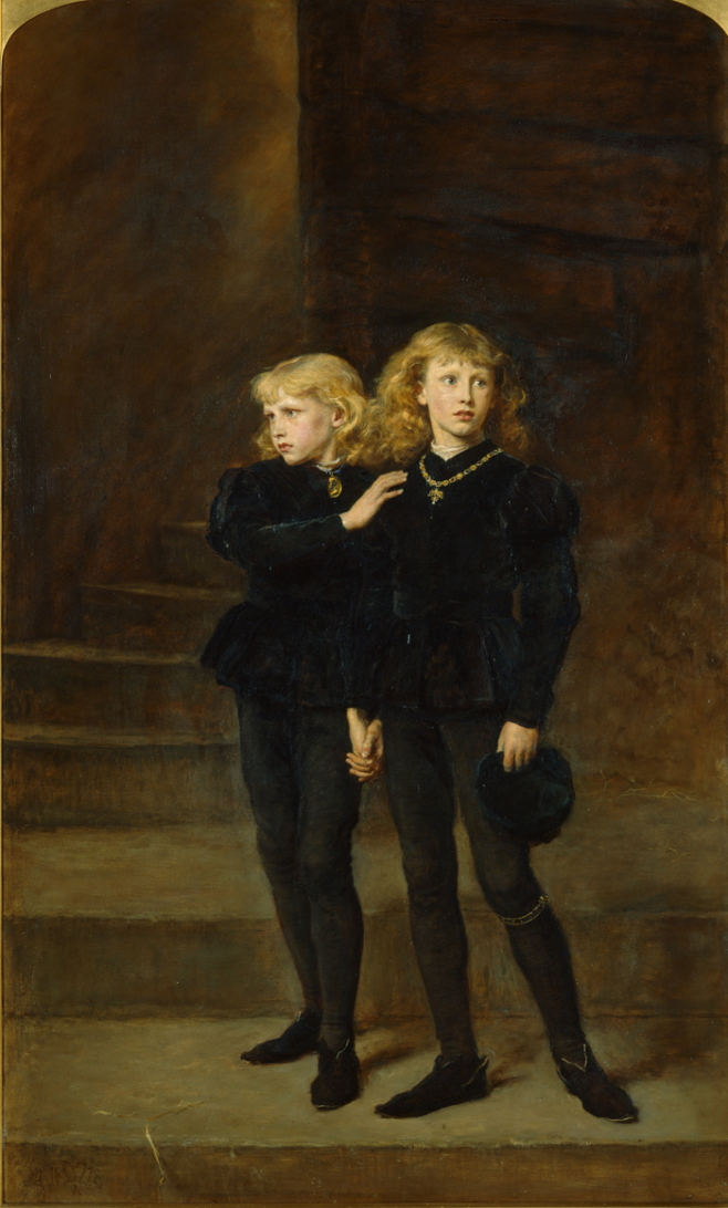 화가 존 에버렛 밀레이 그린 ‘타워 안의 왕자들’. 리처드 3세가 폐위시킨 왕 에드워드 5세와 그의 동생은 후대 예술가들에게 많은 영감을 줬다. 1878년 작품.