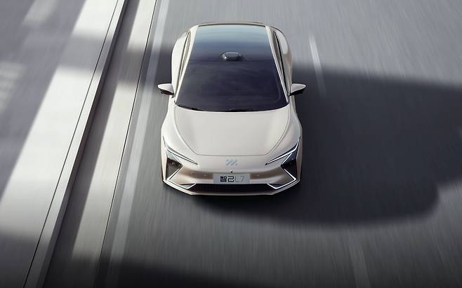 상하이자동차와 알리바바가 합작 설립한 IM모터스의 전기차 L7. /IM모터스 제공