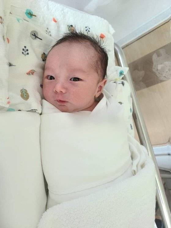 지난 12일 태어난 최씨의 아들. 최씨 제공.