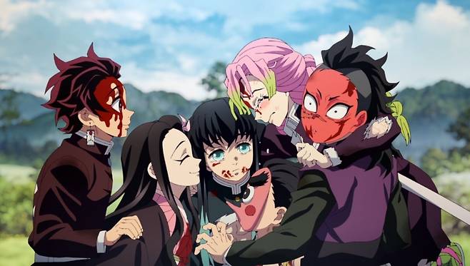 세계적으로 인기를 끈 애니메이션 ‘귀멸의 칼날’. 일본 대표 만화 출판사인 슈에이샤의 원작을 바탕으로 애니메이션 제작사 유포테이블이 제작해 2019년부터 방영 중이다. 공식 홈페이지