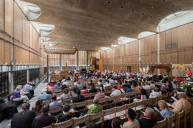지난 27일 스위스 제네바에서 열린 세계교회협의회 중앙위원회. 세계교회협의회 중앙위원회 누리집 갈무리.