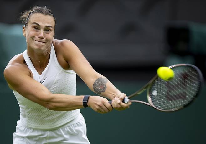 벨라루스의 아리나 사발렌카. 런던|EPA 연합뉴스