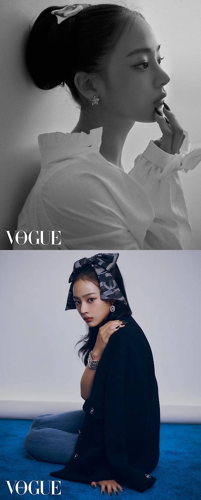 Min-ji of the group NewJeans showed off her glamorous features.Magazine Vogue Korea released an additional picture with Min-ji on the 18th.Min-ji in the picture boasted a classic beauty by matching a shirt to a straight-backed head, and created a dreamy atmosphere with distinctive fascinating eyes and a stiff nose.Min-ji then added a luxurious image with a ribbon hair band and accessories while wearing a tweed jacket.Min-ji has received high attention for her visuals, dubbed the Second Coming of Olivia Holt Hotse, since her debut with Newgens.Min-ji, who became the new face of French luxury Chanel in February of this year, is an ambassador in three categories of beauty, fashion and jewelry.On the other hand, Min-jis New Jins will be released at 1 pm on the 21st of the mini-album  ⁇  Get Up  ⁇  on the 21st. Shinbo will release six songs including  ⁇  Super Shy  ⁇ ,  ⁇  ETA  ⁇ ,  ⁇  Cool With You  ⁇  .The New Syndrome syndrome, which led to the box office for each song released, is expected to continue for a while.