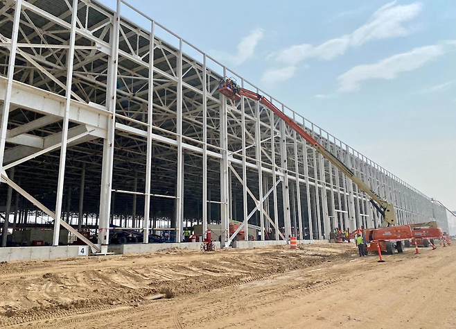 2공장 건설이 진행중인 LG엔솔 미시간 홀랜드공장