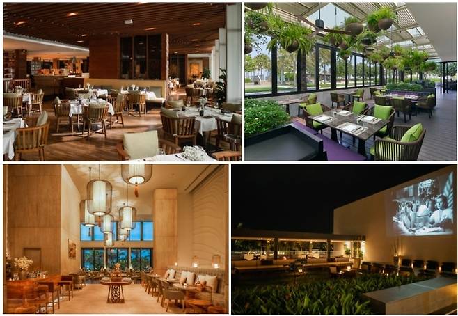 (상) 오스테리아 알 마레 (하)= 테라스 /사진= 하얏트 리젠시 다낭 리조트 앤 스파