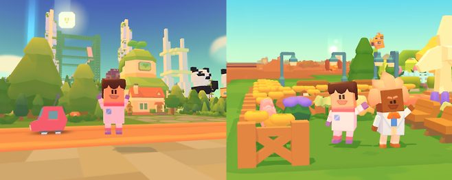 다른 이용자의 도시로 놀러가 사진을 찍거나 선물을 받을 수도, 색다른 피포를 영입할 수도 있다.