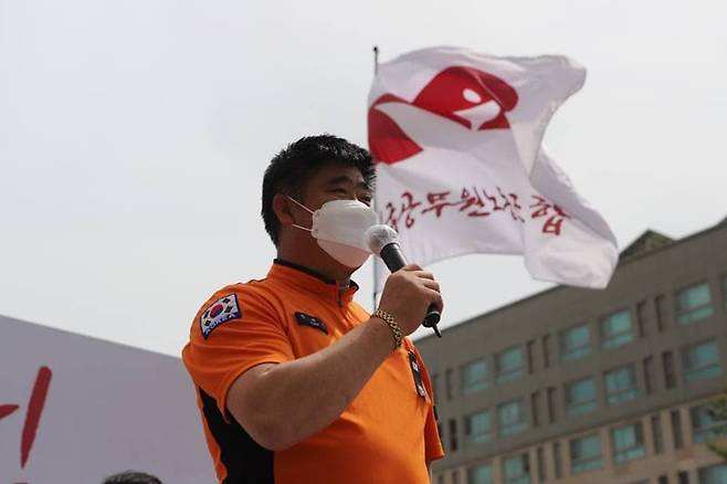 최근 민주노총을 탈퇴해 독자 소방관노조 출범을 준비하고 있는 박해근 전 전국공무원노조 소방본부장. 본인 제공